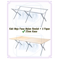 itop 25MM Pasar Malam Meja Lipat/ Night Market Foldable Table Rack With Plywood Market Stand/ Kendur