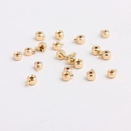 18K Copper Plated Gold Wire Stopper Push Type DIY Jewelry Bracelet Accessories 18K 铜镀金 卡扣