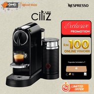 Nespresso D123-ME-BK-NE CitiZ & Milk Coffee Machine Black D123MEBKNE