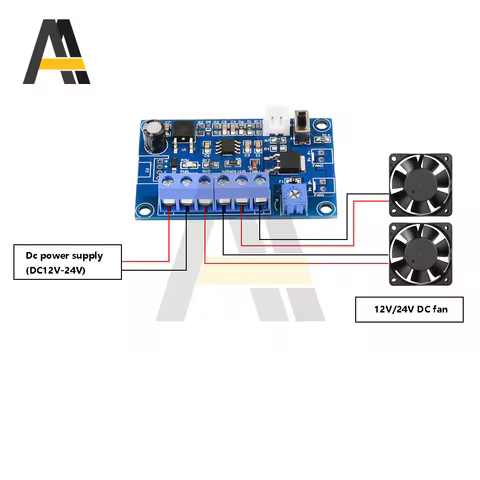 DC 12V 24V 4A Fan Temperature Control 2/3/4 Cable Chassis Fan Speed Regulation Module PWM Thermostat