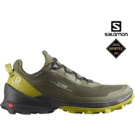 男裝size UK7.5 to 12 SALOMON Over cross Gore-tex/GTX/goretex Men's Trail running Shoe COLOR: olive