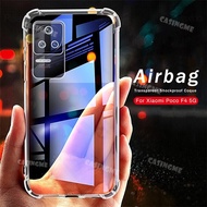 Xiaomi Poco F4 Casing Airbag Clear Phone Case For Xiaomi Poco F4 F3 X3 GT Redmi K50 K40 K40S K50S Pro Gaming 5G Silicone Shockproof Cover