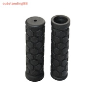 {outstandingconnotation} 1 pair Bike Grips Handlebar Cover Mountain Foldable Non-Slip Rubber Scooters new