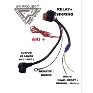 RELAY SET H4 LED MINI BILED H4 PNP/ H4 ICC IBRIGHT LAMP RELAY/ ETC H6