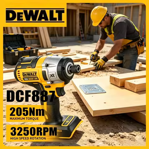 DEWALT DCF887 Multifunctional Portable Electric Tools, DEWALT DCF887 205N.m Cordless Impact Wrench E