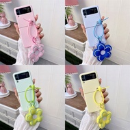 Suitable for Samsung mobile Z flip 3 phone case flower pendant Samsung Galaxy Z Flip 3
