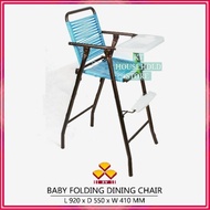 KT 3V 25mm High Quality Folding Baby Dining Chair kerusi baby makan baby infant chair baby feeding chair (Random Color)