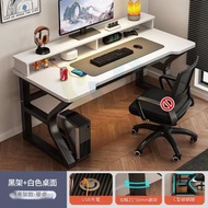 電腦枱 80x60x75cm 黑架白面書架桌-送USB充電 包安裝送貨-電競枱 遊戲檯 寫字枱 辦公枱 電腦桌