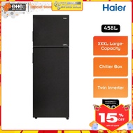 Haier 458L 2-Door Refrigerator HRF-458IHM Twin Inverter Fridge 5 Star Energy Saving HRF458IHM Peti S