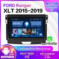 Hilman FORD Ranger XLT 2015-2019 ฟอร์ดเรนเจอร์ androidauto V12.1 ขนาด9นิ้ว IPS หน้าจอสัมผัสแบบ Screen Mirroring Apple&amp;android รับไวไฟ FULL HD GPS Bluetooth FM USB Apple CarPlay JOOX เครื่องเสียงรถ