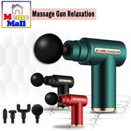 Mememall Massage Gun Relaxation 4 Massage Head 6 Speeds LED Display Touch Screen