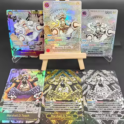 ONE PIECE CARD Game Gold Manga Teach Luffy Op09-093 OP05-119 SEC English Collection OPCG Anime Cards