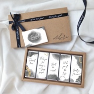 FAREWELL chocolate box with personalized greeting card | surprise gift box  | chocolate gift | kitka