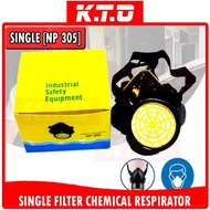 [NP305,NP306] CHEMICAL CARTRIDGE RESPIRATOR FILTER SINGLE or DOUBLE/DUST MASK/Penapis Pernafasan/Top
