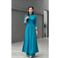 American silk plain ao dai size XL, 2XL