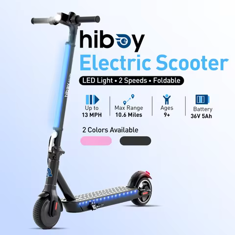Hiboy S2 Lite Electric Scooter for Teens, 250W Rated 350W Peak Motor, 13 MPH Speed, 10.6 Miles Range
