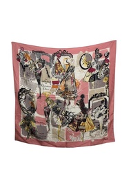 【日本直送 名牌中古包】Christian Dior 迪奧 絲巾 粉紅色 絲綢 vintage fcmd3y