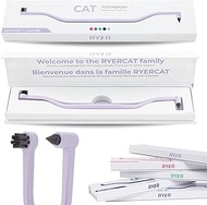 RYERCAT Lavender Dual Sided Cat Toothbrush - Only 8mm Wide to fit into Cat's Mouth - Cat Dental Supp