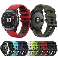 Garmin Fenix 7 Pro/6Strap Double Colors Silicone Band Garmin Instinct 2X/2/Fenix 6X/7X/7X Pro/Forerunner 965/955/945/265/255 Strong Sports Replacement Watchband For Garmin Watch