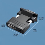 HDMI 轉 VGA 轉接頭 / 轉換器 電腦、機頂盒 → 投影儀、舊螢幕 神器！HDMI to VGA Adapter Converter 🔥 Connect Laptop, PC, Set-top