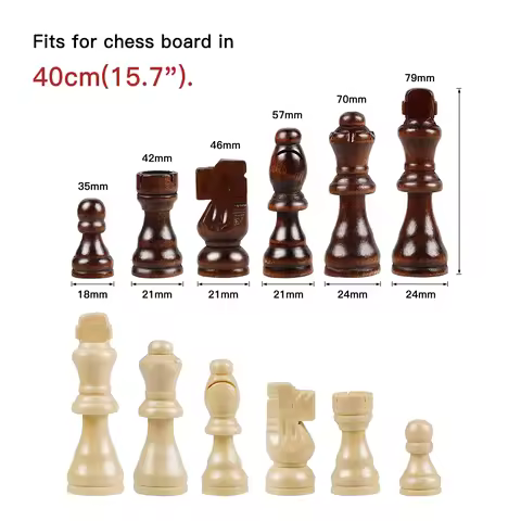 International Chess Pieces Replacement International Chess Pieces Wood Chess Game Replacement