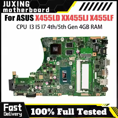 X455LJ Mainboard For ASUS X455LF X455LD X455L A455L X454L W409L F454L W419L Y483L Laptop Motherboard