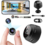 COD Taffware Kamera CCTV Mini WiFi Tersembunyi Tanpa Kabel Terhubung Hp Jarak Jauh Outdoor 1080P A9