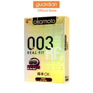 Okamoto 003 Real Fit Condoms, 4Pcs
