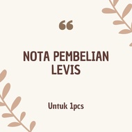 Levis Purchase Note 1pcs