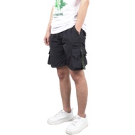 Dobujack Gonca Short Cargo Pants Black Parachute Material Cargo Shorts Men