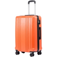 Luggage Suitcase PC+ABS with TSA Lock Spinner Carry on Hardshell Lightweight 20in 24in 28in(orange,