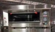 Single deck 2 tray gas oven