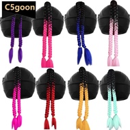 C5GOON Motorcycle Helmet Colorful Braid Decoration Detachable with Sucker for Motorcycle Scooter Hel