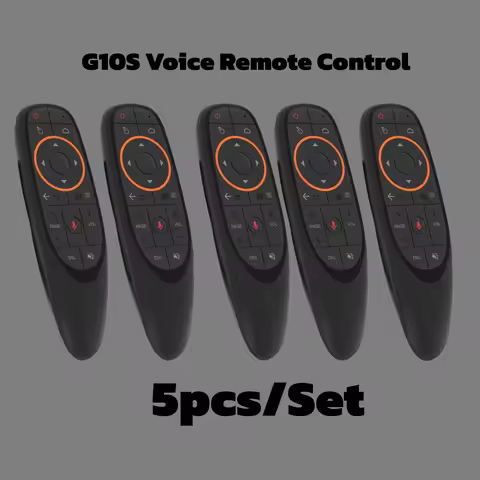 1pc/5pcs Set G10S Voice Remote Control IR 2.4G Wireless Air Mouse For Android TV BOX X96Q H96 MAX T9