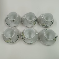 (PETRONAS-7) (7cm x 7cm) Ceramic Plate Mug Coffee Cup Tea Cup set