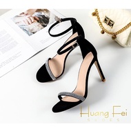 Closed heel sandal with stones code HF34 heel 7cm 9cm 11cm