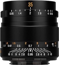 Brightin Star 35mm F0.95 Manual Focus Prime Lens for Panasonic LUMIX,Olympus Micro 4/3 Mirrorless Cameras, APS-C MFT Large Aperture Fixed Lens, Fit for G7, GX85, GX9, G95, GH5, GH6, G100, G9