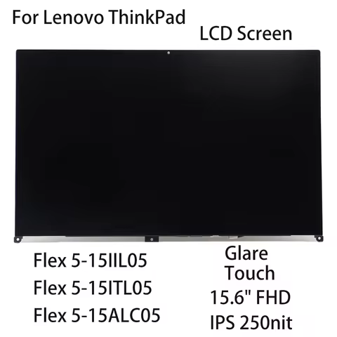 15.6" FHD New For Lenovo ideapad Flex 5-15IIL05/5-15ITL05 Flex 5-15ALC05 Laptop LCD Screen Touch Gla