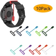 10pcs/set Silicone Charger Port Protector Anti-dust Plugs Caps for Garmin Fenix 7/6X / Fenix 6X  baro/ Fenix 5X/ 5X Plus Watch Accessories Anti-lost Watch Rope case
