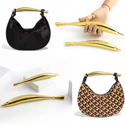 1PC Sardine Shaped Water Drop Long Wallet Wrist Bag Handle Metal Small Fish Shaped Braided Bag Cross