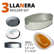 Leche Flan Molder Llanera 3pcs  (Small, meduim , Big) Set