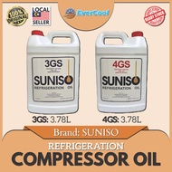 SUNISO Compressor Oil Refrigeration Oil 3GS/4GS (3.78 Liter)