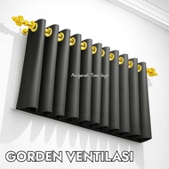 SMALL CURTAINS 60CM HEIGHT BOVEN VENTILATION CURTAINS