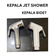 WHITE CHROME JET SHOWER HEAD BIDET SPRAY HEAD BIDET HEAD WASHING FAUCET HEAD SPAY BIDET HEAD