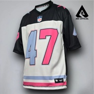 FREE SHIPPING NFL SHIRT NUMBER 47 JERSEY STREETWEAR OVERSIZE RETRO UNISEX VINTAGE FOOTBALL