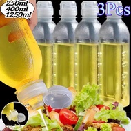 250/400/500/1000/1250ml Squeeze Type Oil Bottle - Visible Transparent Kitchen Sauce Container - Seal