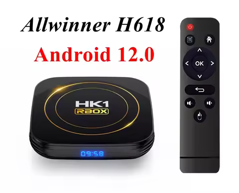 3pcs Android 12.0 TV BOX HK1 RBOX H8S 6K 2.4G/5G Wifi 2GB 4GB 64GB Allwinner H618 Quad Core BT4.0 HD