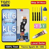 TQZC Original LCD For Tecno Spark 30 / 30C LCD Display Touch Screen Digitizer Assembly Replacement