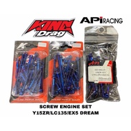 Kingdrag Screw Engine Set For Yamaha Y15ZR/LC135/EX5 DREAM
