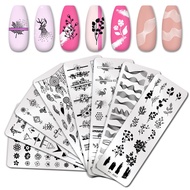 PICT YOU Nail Art Template Stamping Plate Sheet Design Floral Animal Glass Temperature Lace Stamp Te